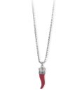 Collana uomo corno rosso